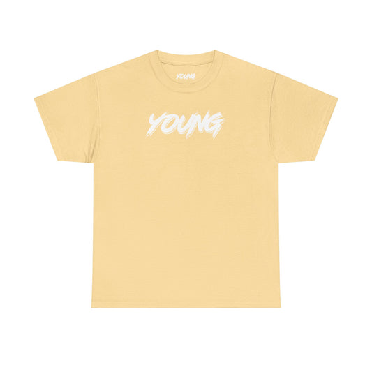 YOUNG (White Logo) Heavy Cotton T-Shirt — Official Band Merch