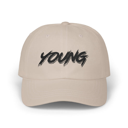 YOUNG (Black Logo) Cap — Classic Brand Baseball Hat
