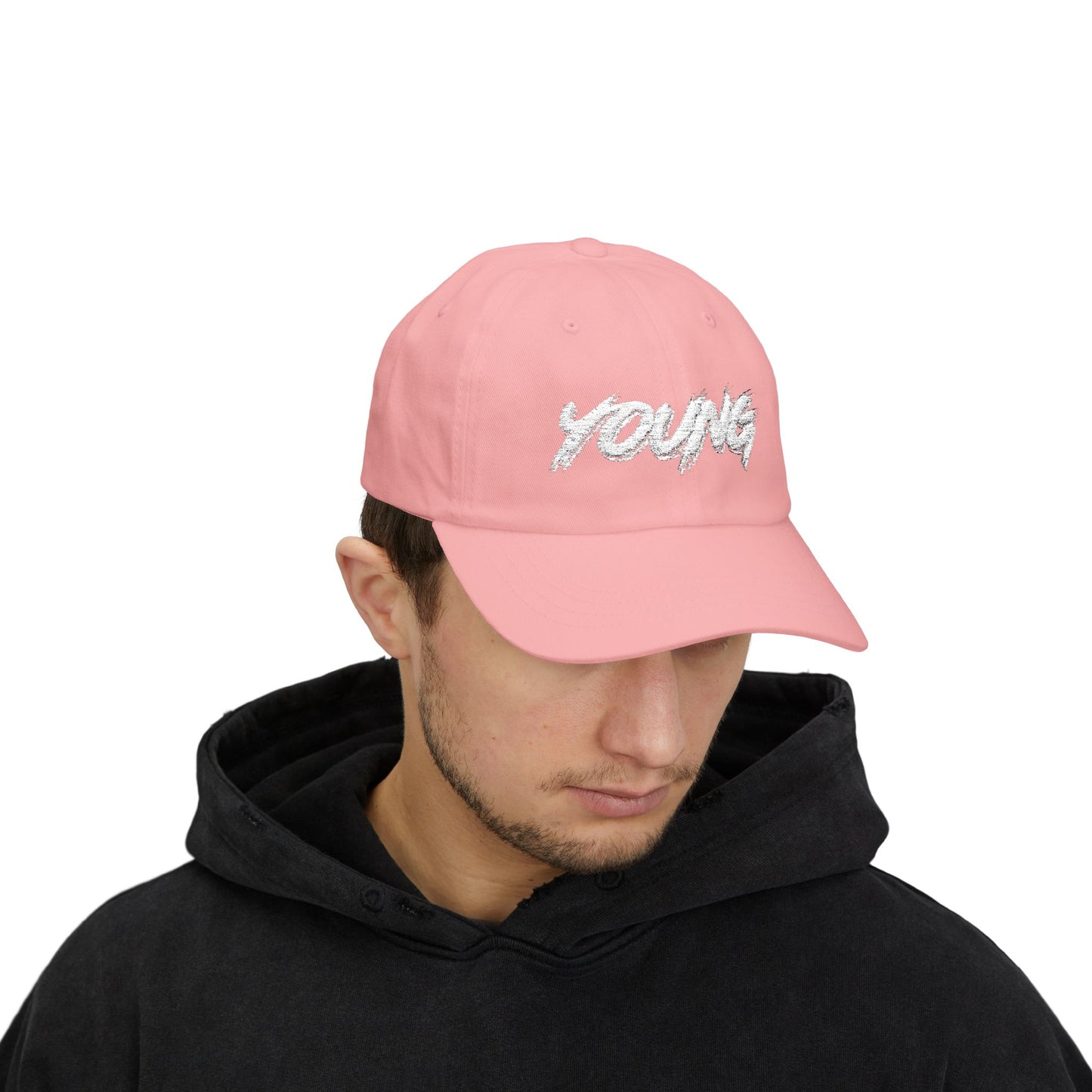YOUNG (White Logo) Cap — Classic Brand Baseball Hat
