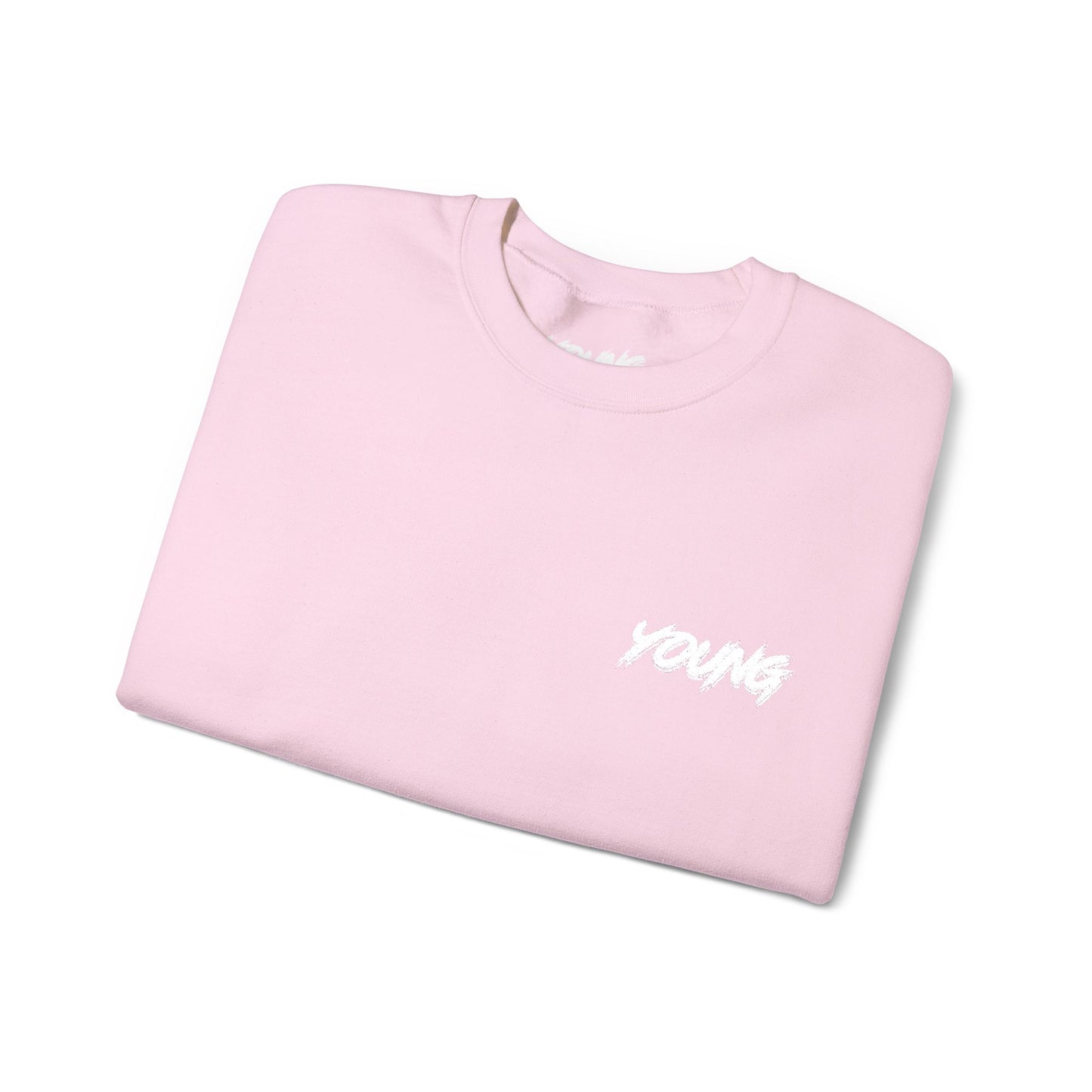 YOUNG (White Logo) Embroidered Crewneck Sweatshirt
