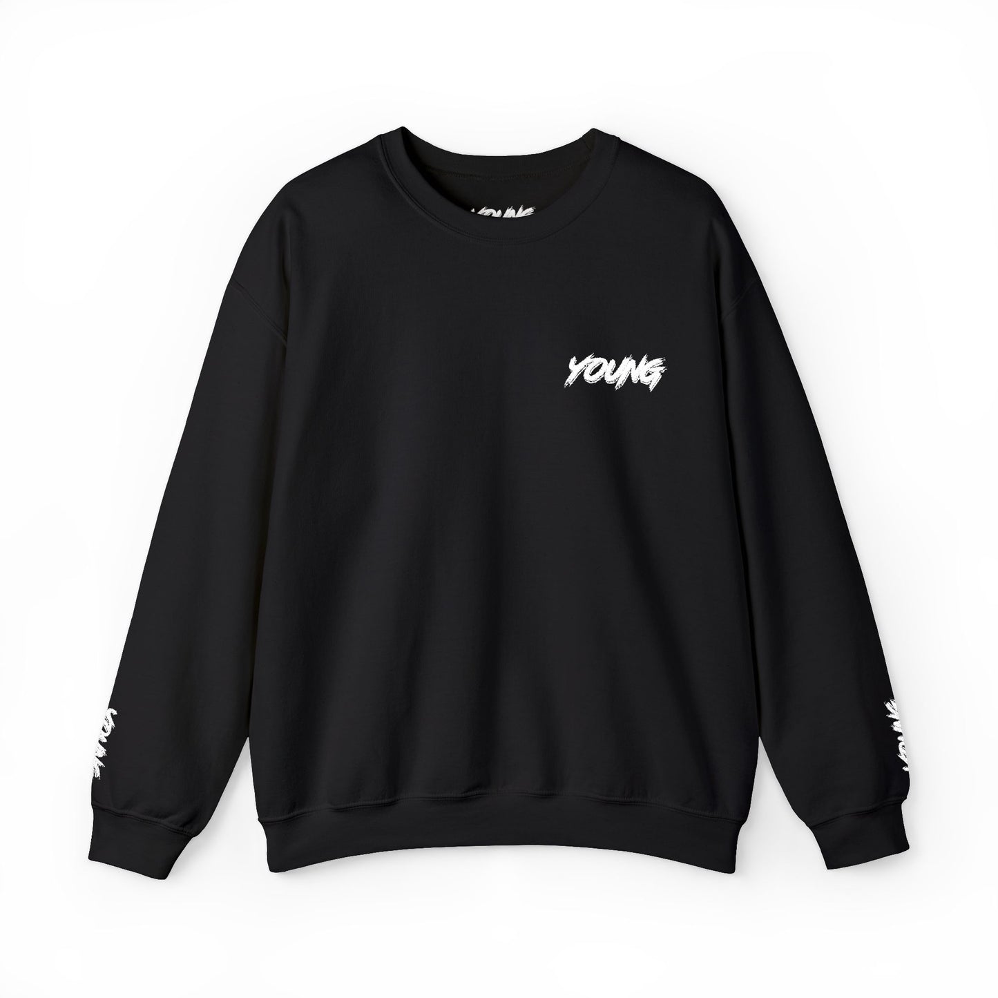 YOUNG (White Logo) Embroidered Crewneck Sweatshirt