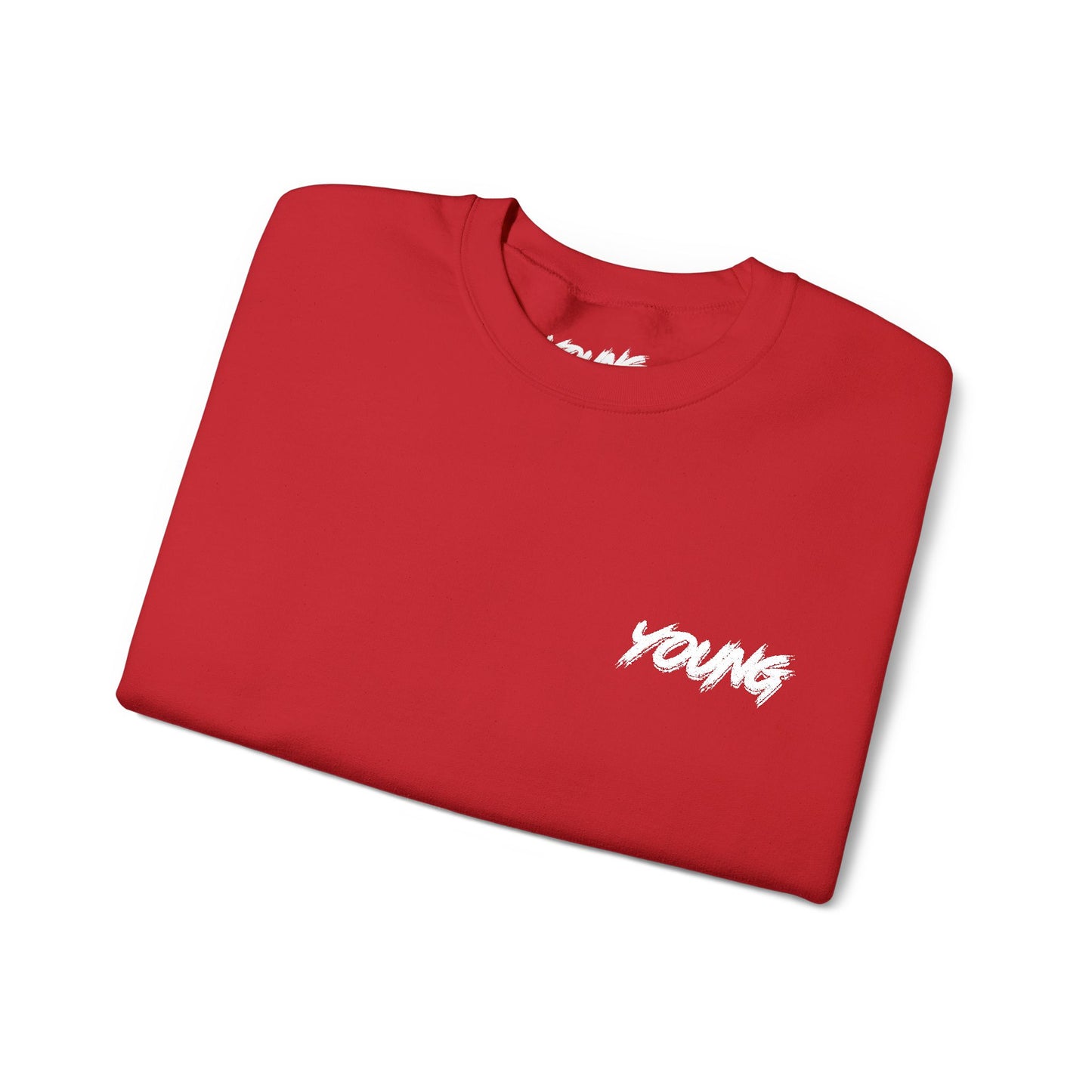 YOUNG (White Logo) Embroidered Crewneck Sweatshirt