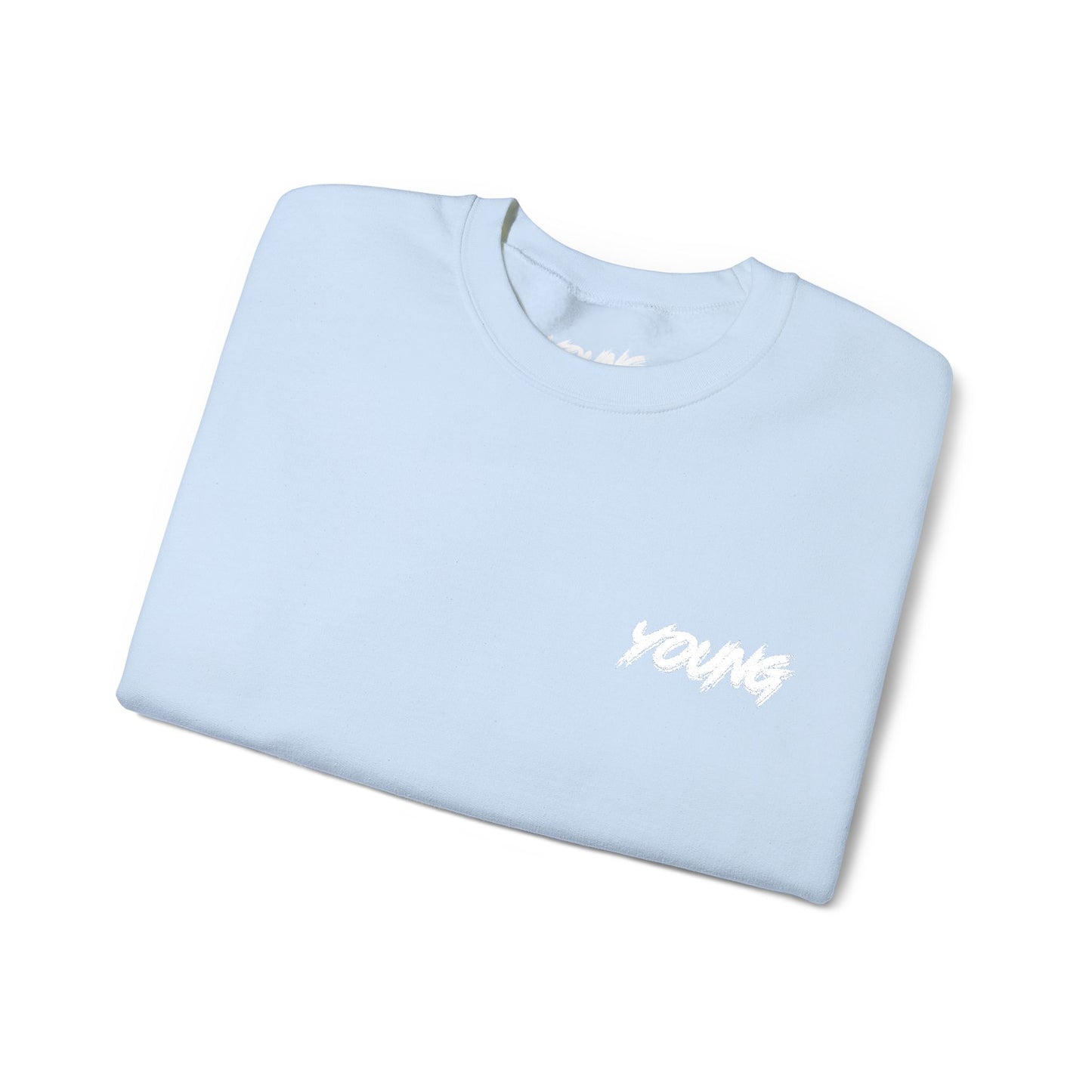 YOUNG (White Logo) Embroidered Crewneck Sweatshirt