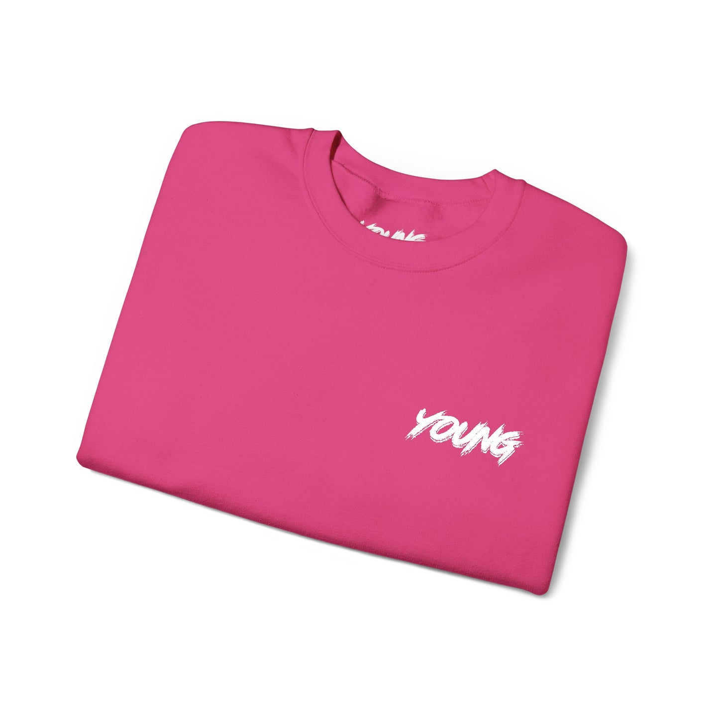 YOUNG (White Logo) Embroidered Crewneck Sweatshirt