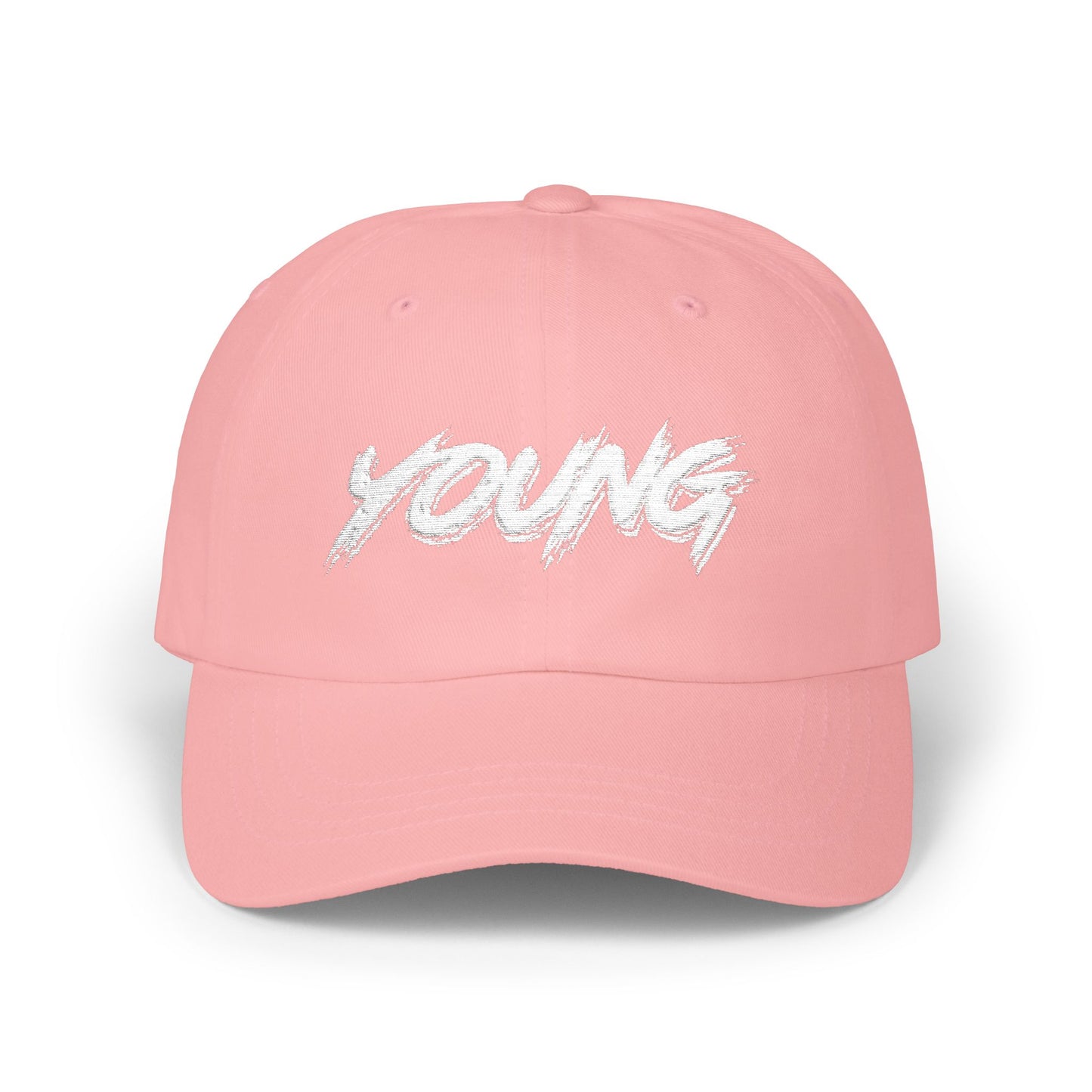 YOUNG (White Logo) Cap — Classic Brand Baseball Hat