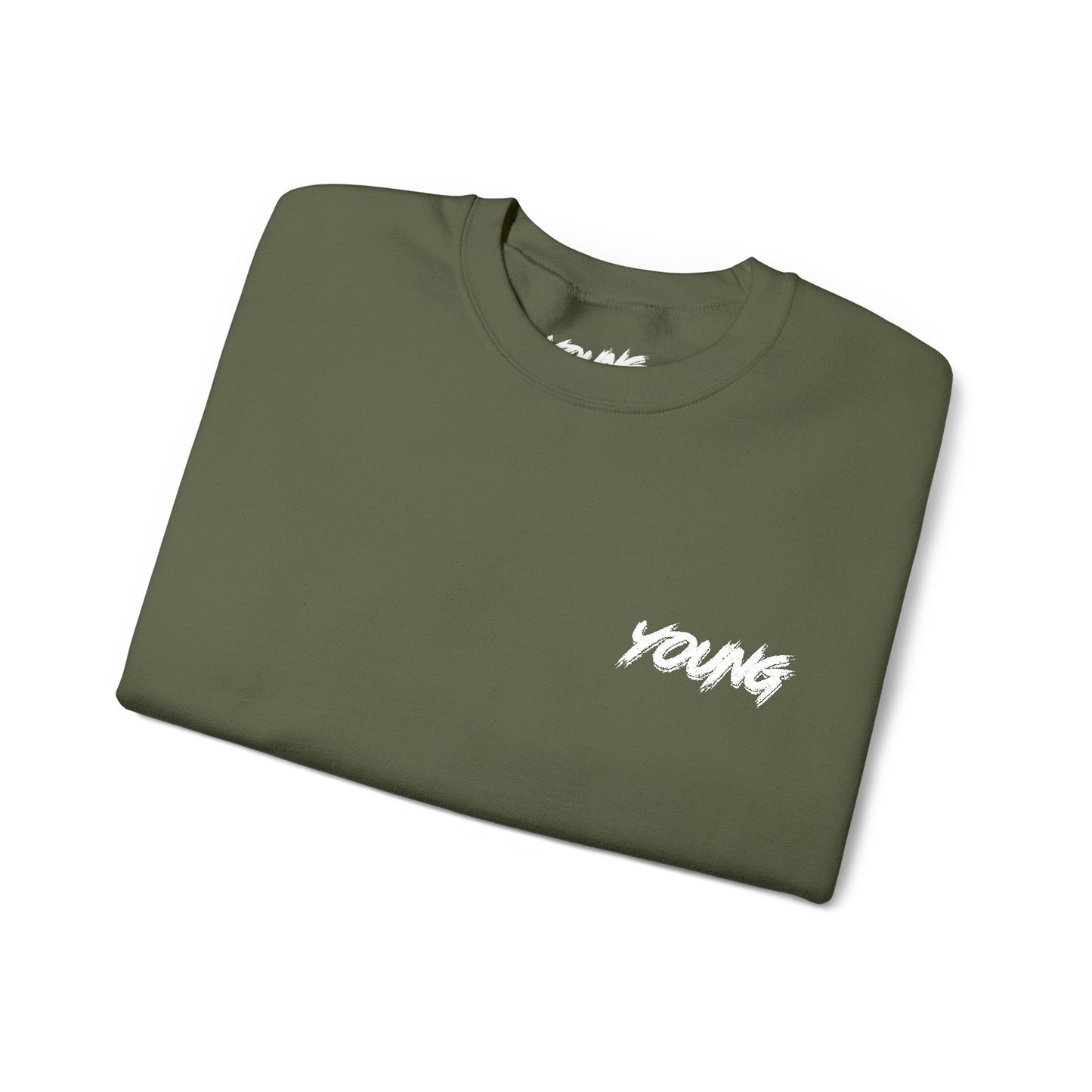 YOUNG (White Logo) Embroidered Crewneck Sweatshirt
