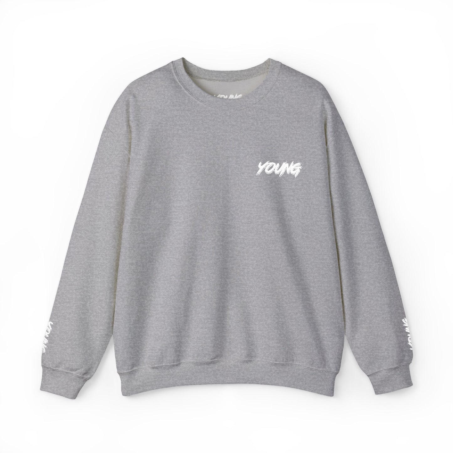 YOUNG (White Logo) Embroidered Crewneck Sweatshirt