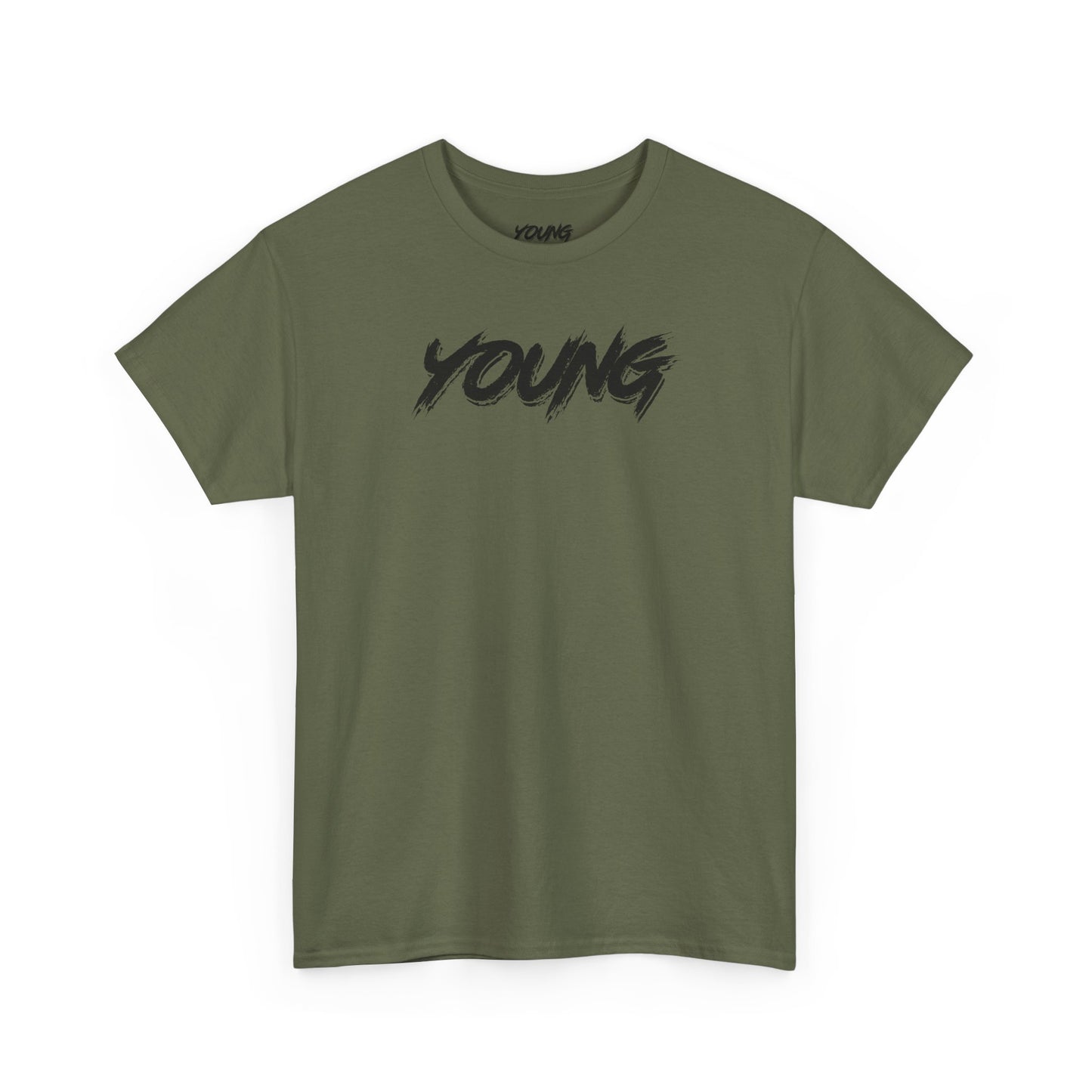 YOUNG (Black Logo) Heavy Cotton T-Shirt — Official Band Merch