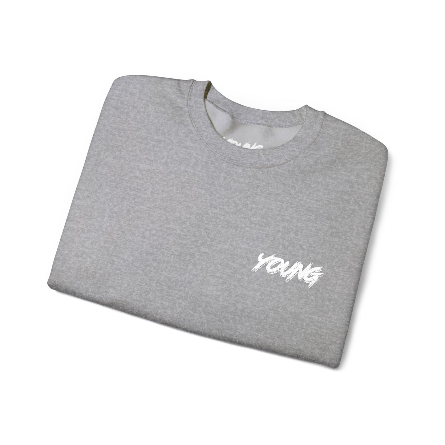 YOUNG (White Logo) Embroidered Crewneck Sweatshirt