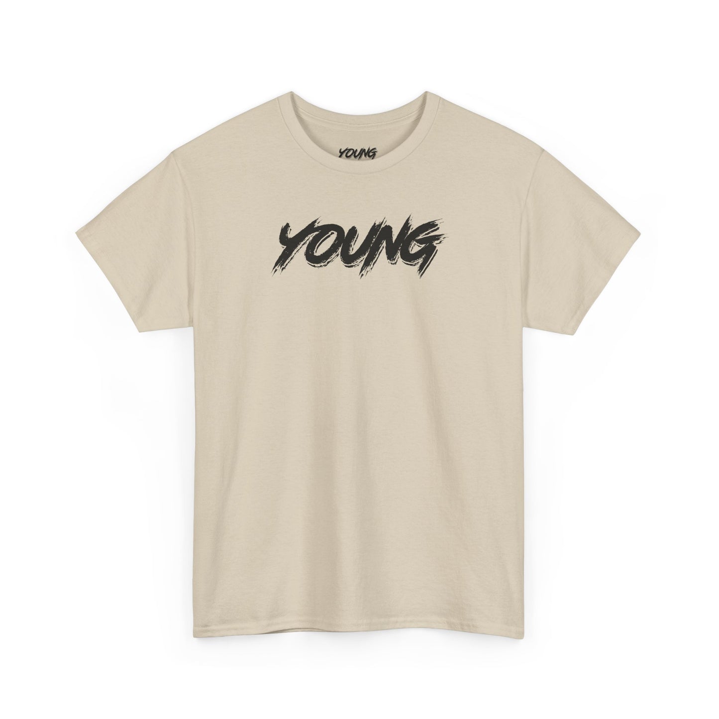 YOUNG (Black Logo) Heavy Cotton T-Shirt — Official Band Merch