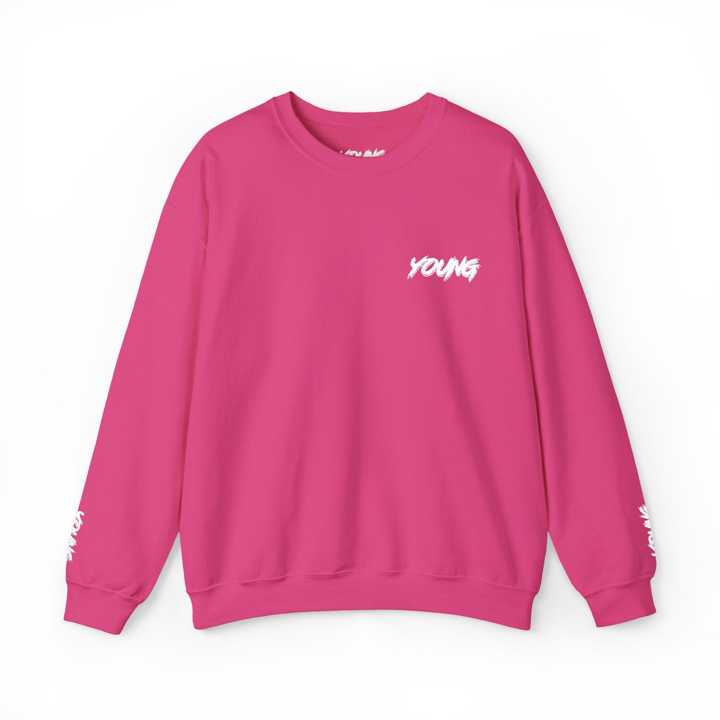 YOUNG (White Logo) Embroidered Crewneck Sweatshirt