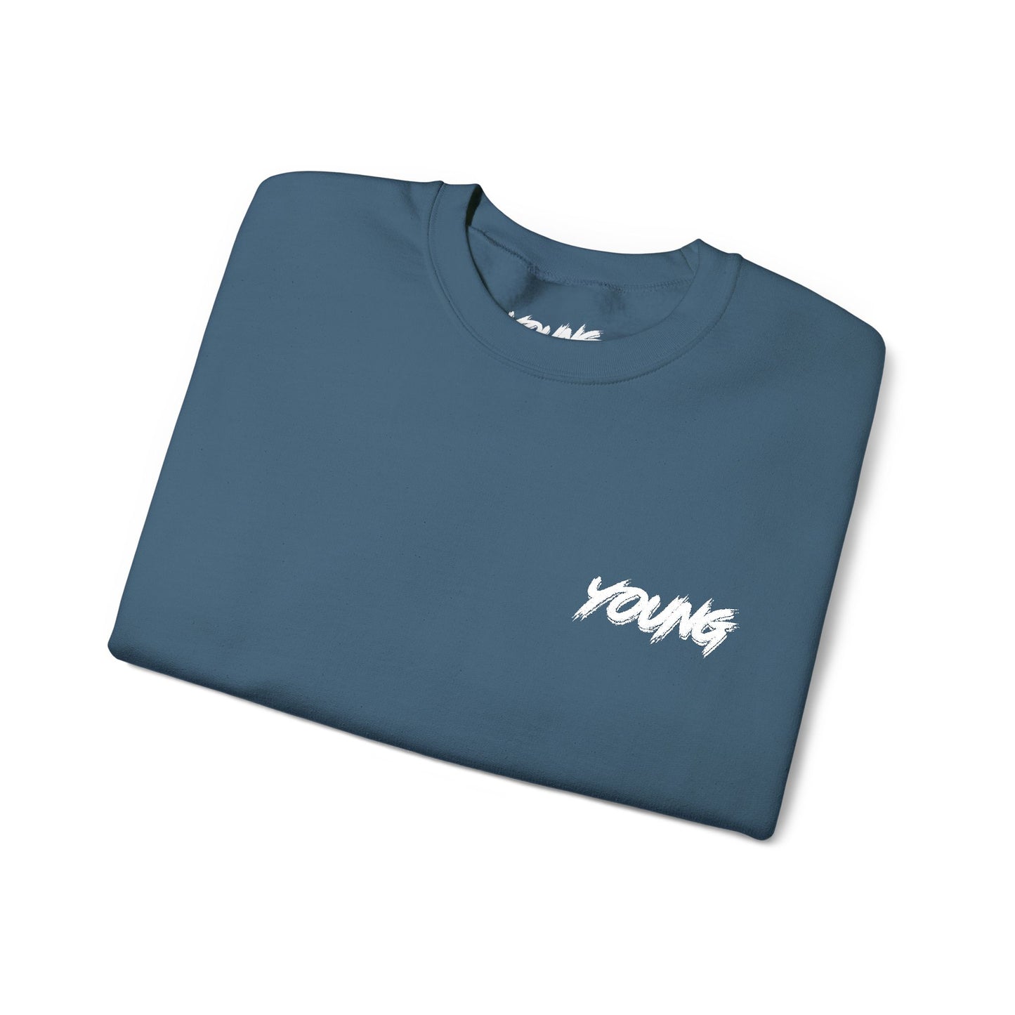 YOUNG (White Logo) Embroidered Crewneck Sweatshirt