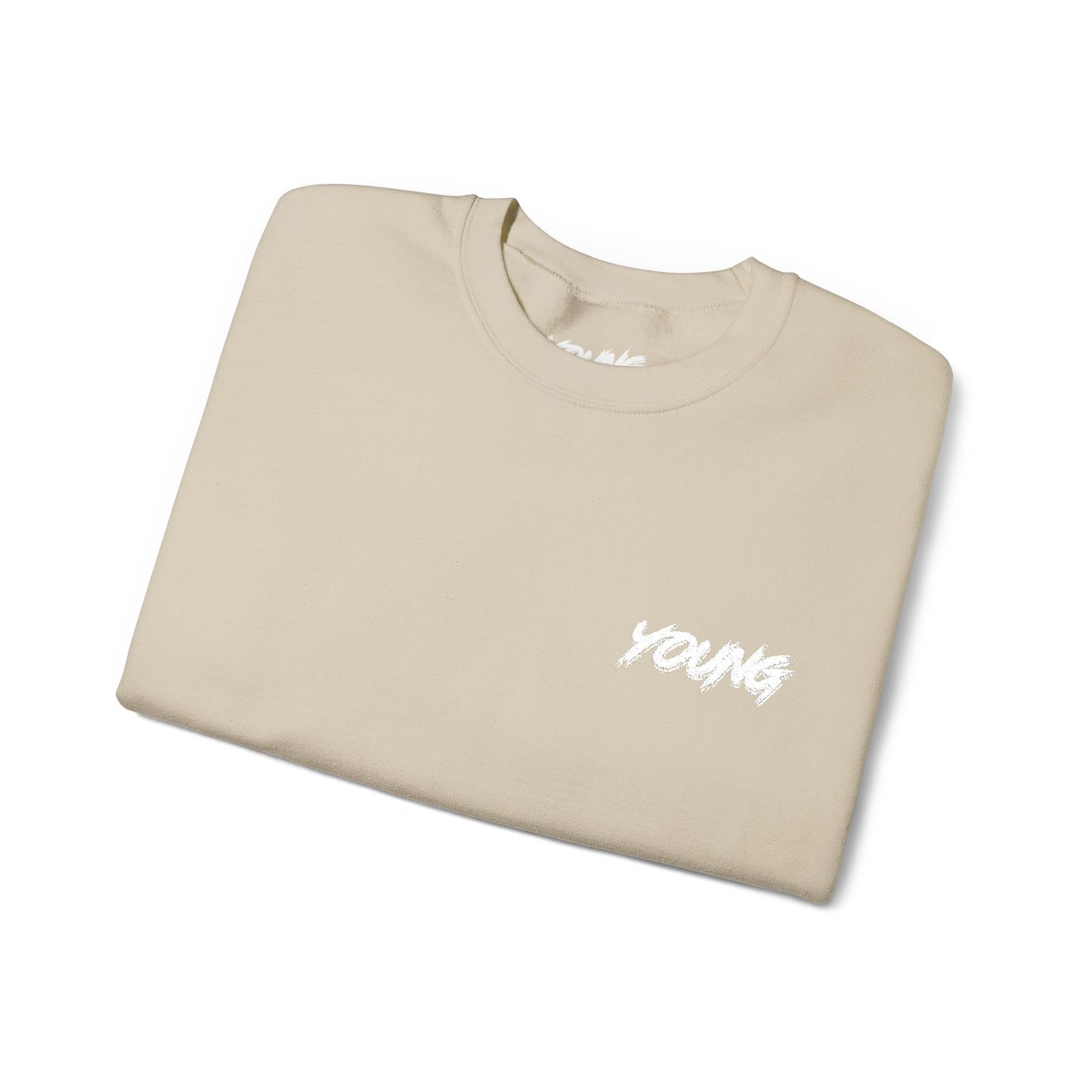 YOUNG (White Logo) Embroidered Crewneck Sweatshirt