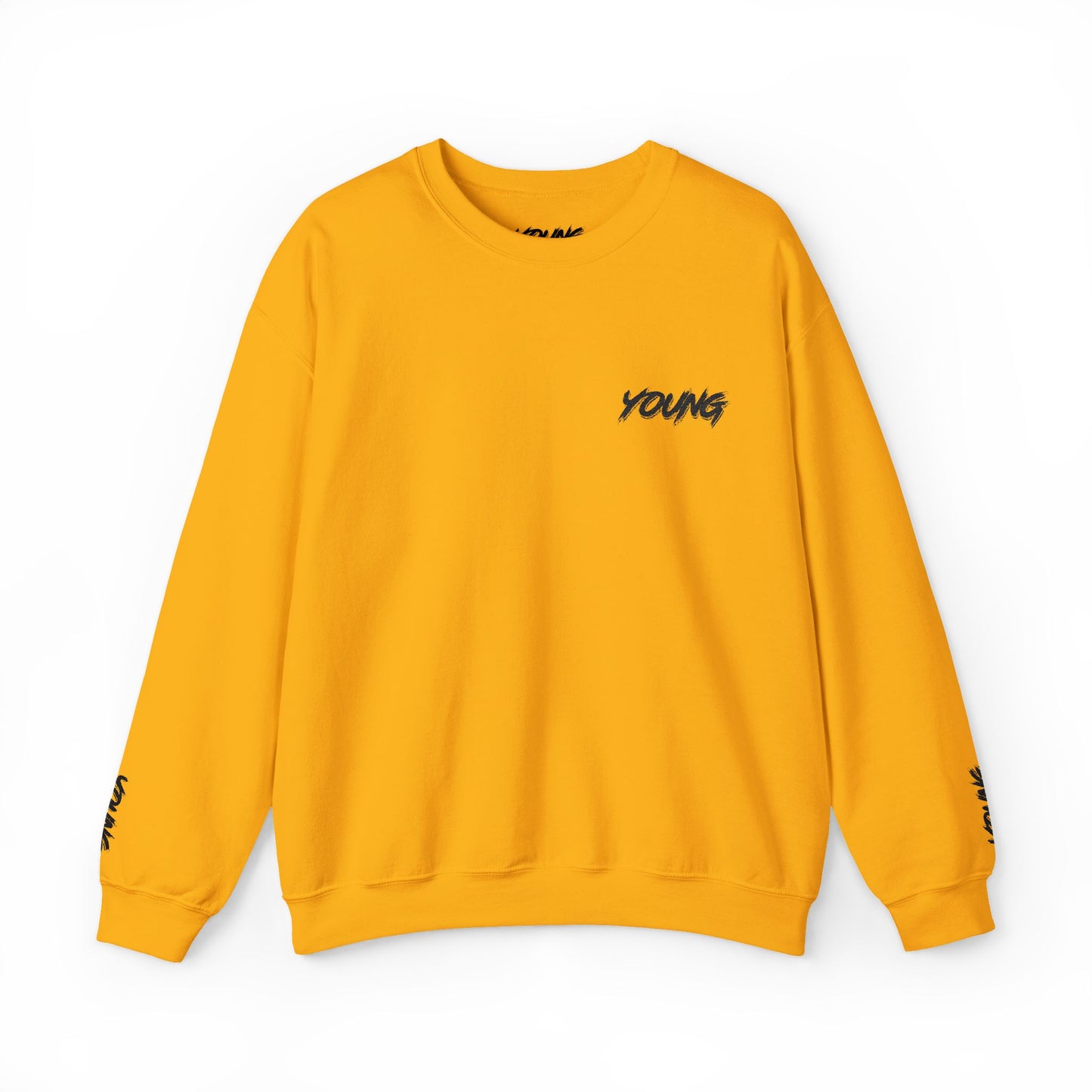 YOUNG (Black Logo) Embroidered Crewneck Sweatshirt