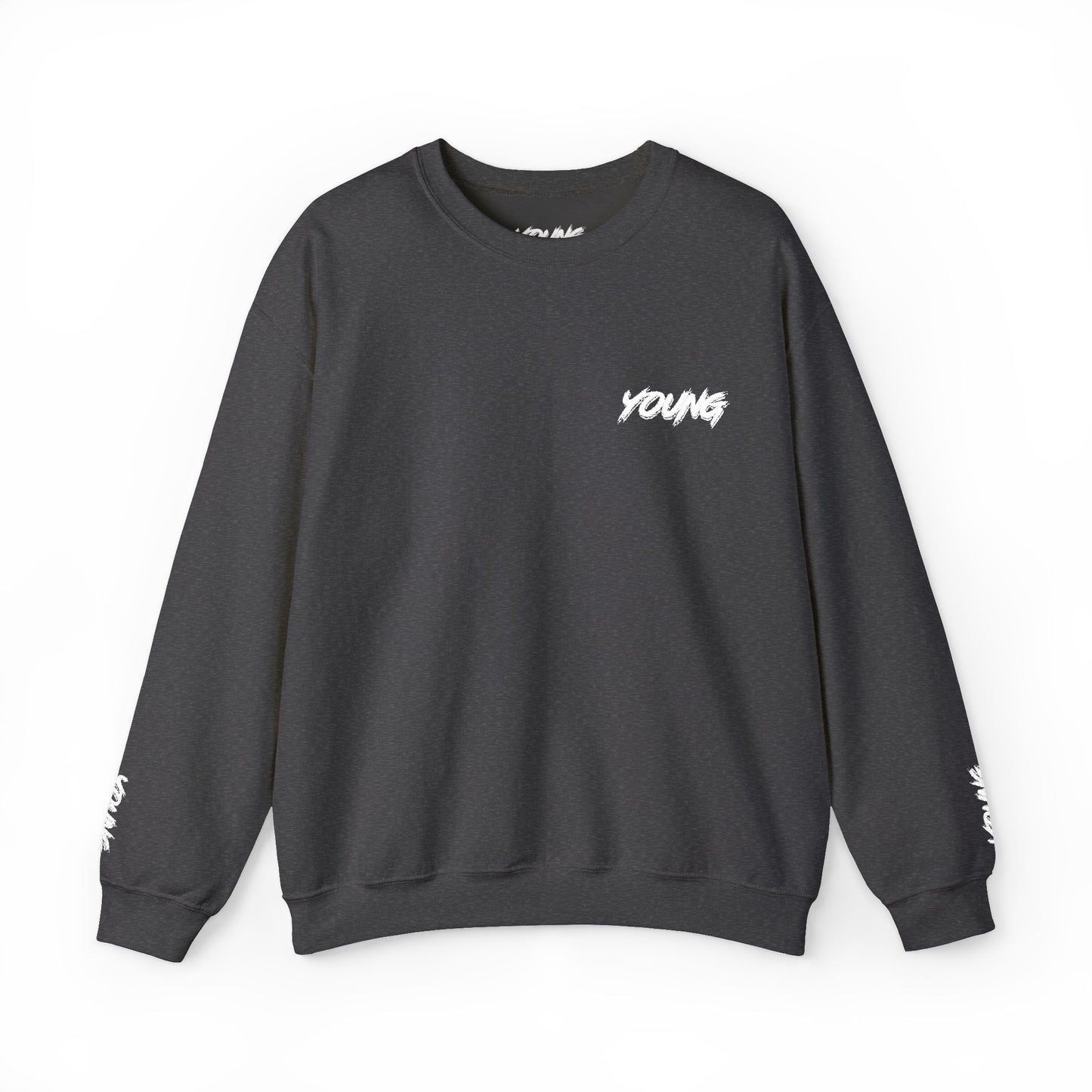 YOUNG (White Logo) Embroidered Crewneck Sweatshirt