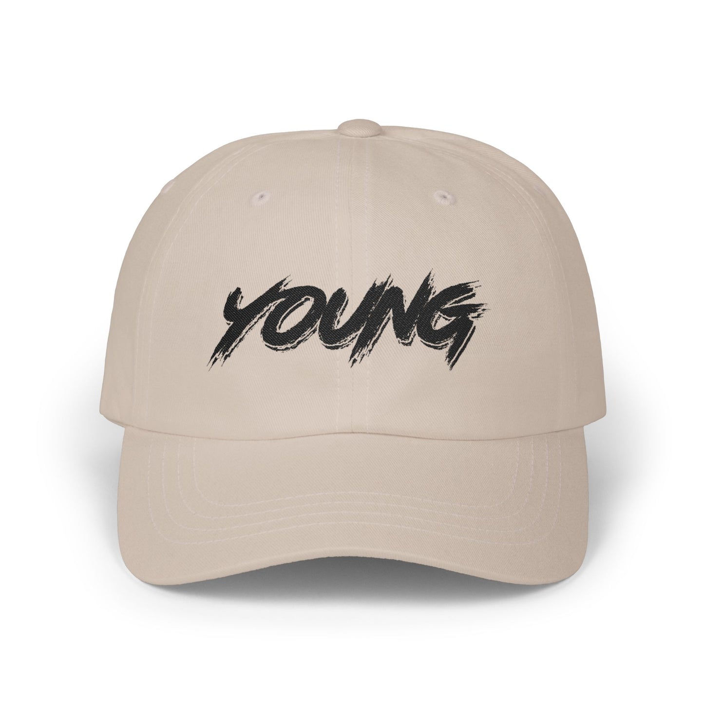 YOUNG (Black Logo) Cap — Classic Brand Baseball Hat