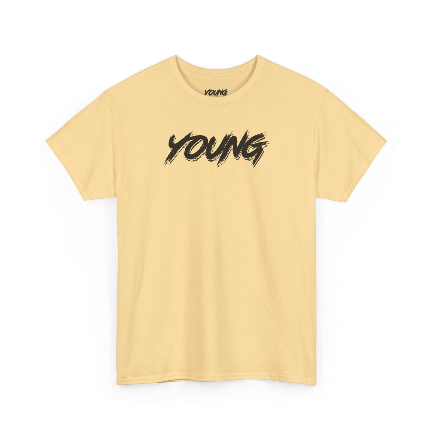 YOUNG (Black Logo) Heavy Cotton T-Shirt — Official Band Merch