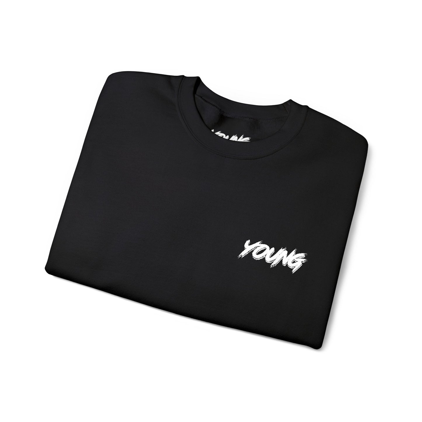 YOUNG (White Logo) Embroidered Crewneck Sweatshirt