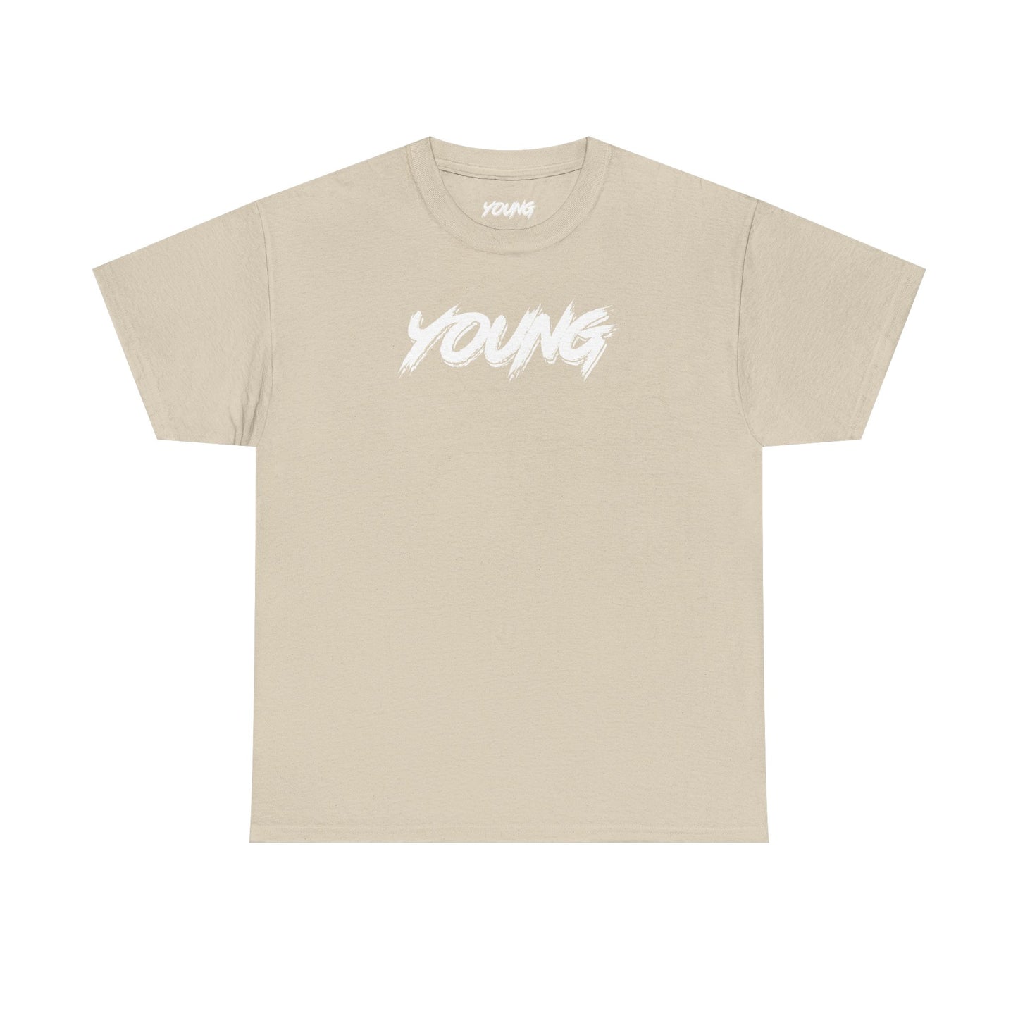 YOUNG (White Logo) Heavy Cotton T-Shirt — Official Band Merch