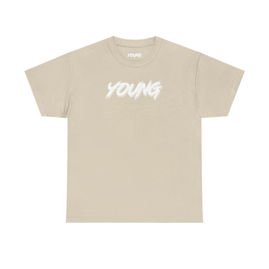 YOUNG (White Logo) Heavy Cotton T-Shirt — Official Band Merch