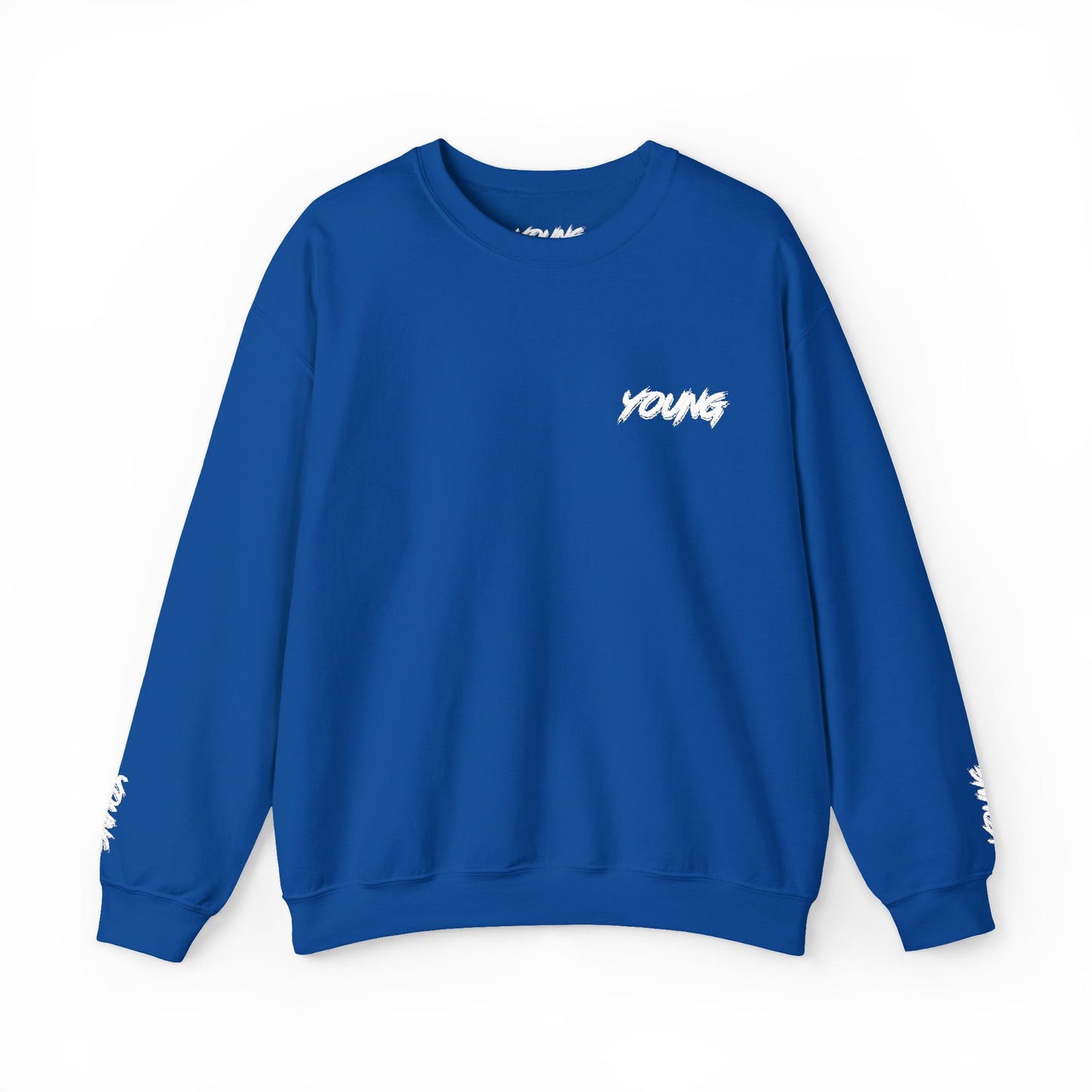 YOUNG (White Logo) Embroidered Crewneck Sweatshirt