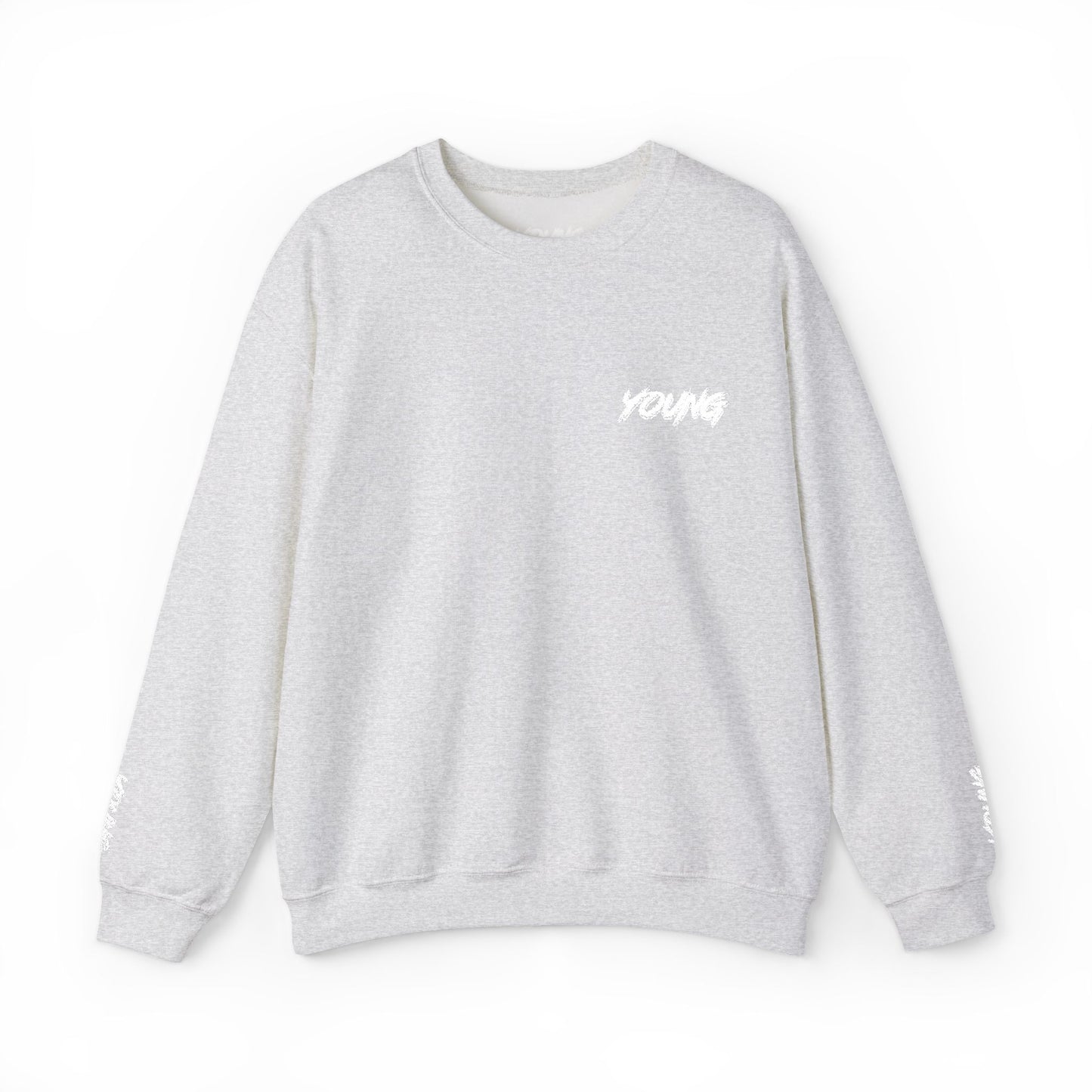 YOUNG (White Logo) Embroidered Crewneck Sweatshirt
