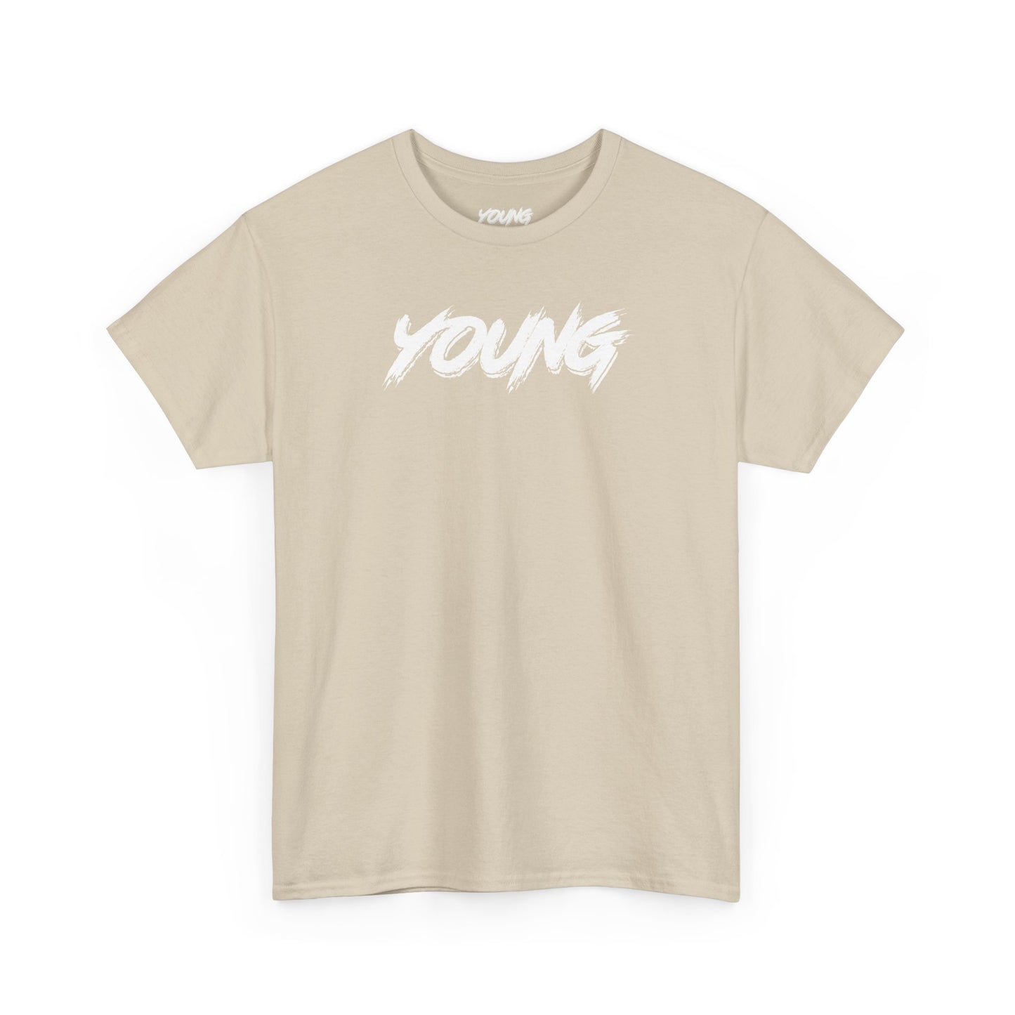 YOUNG (White Logo) Heavy Cotton T-Shirt — Official Band Merch
