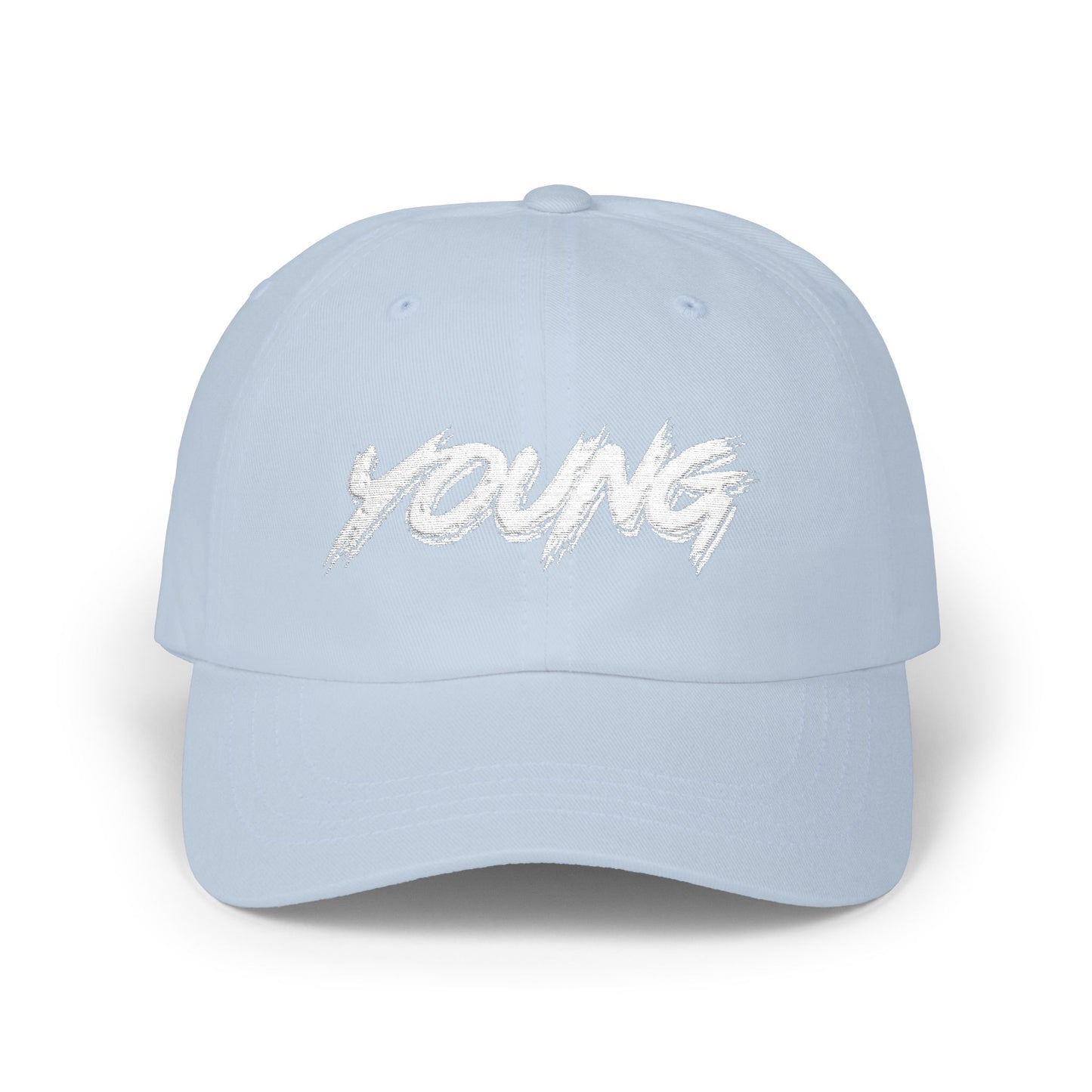 YOUNG (White Logo) Cap — Classic Brand Baseball Hat
