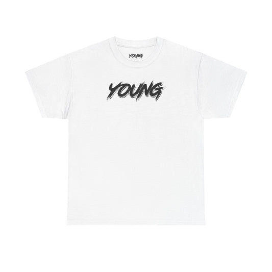 YOUNG (Black Logo) Heavy Cotton T-Shirt — Official Band Merch