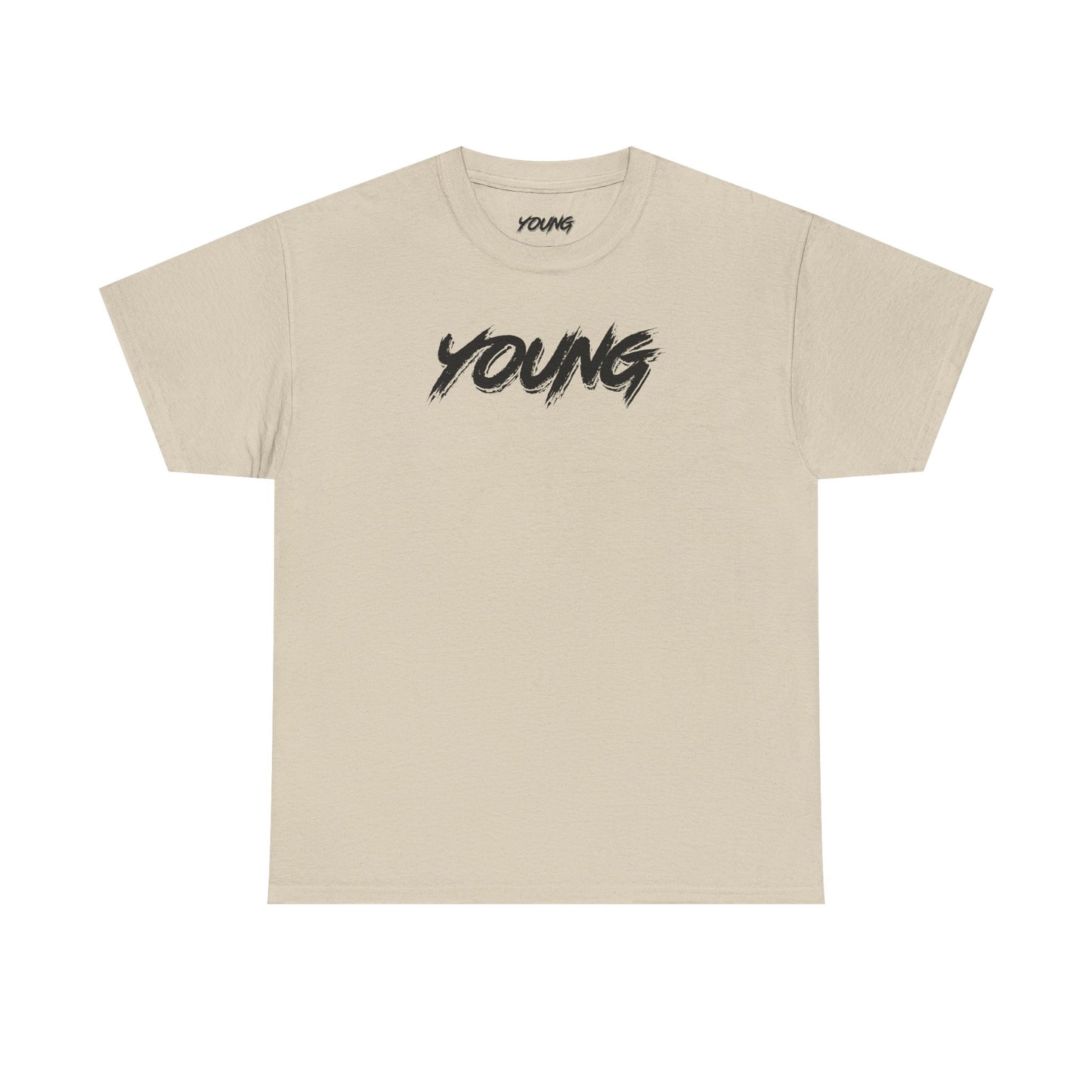 YOUNG (Black Logo) Heavy Cotton T-Shirt — Official Band Merch
