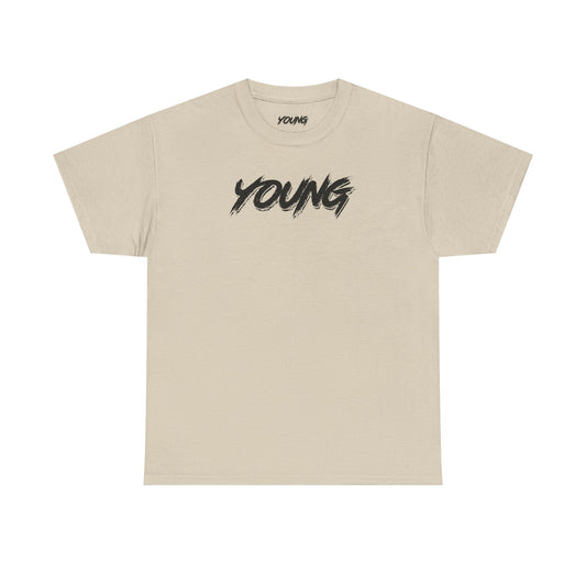YOUNG (Black Logo) Heavy Cotton T-Shirt — Official Band Merch