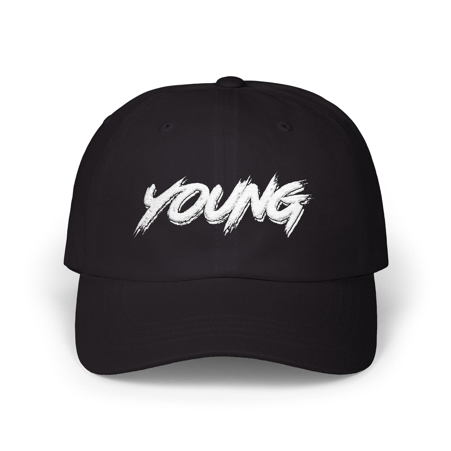 YOUNG (White Logo) Cap — Classic Brand Baseball Hat
